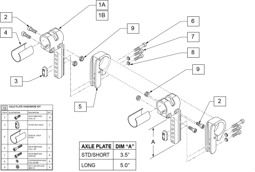 Qri Axle Plate Assembly parts diagram