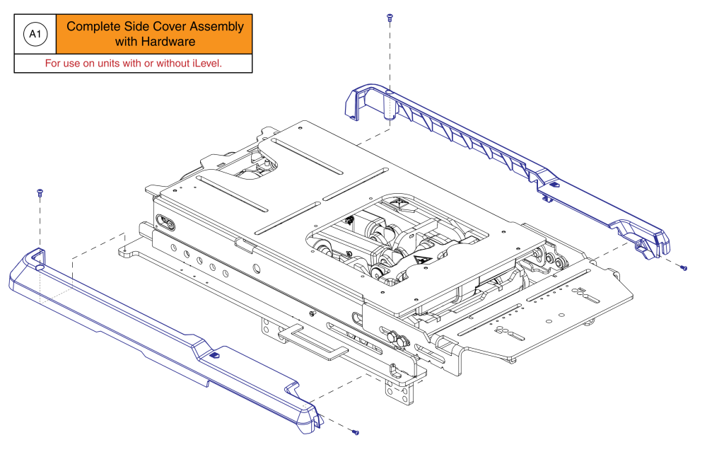 Side Rail Interface Covers, Tru Balance® 4 parts diagram