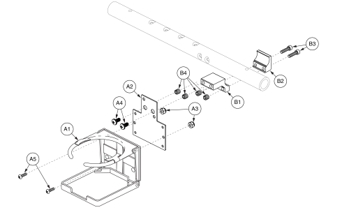 Cup Holder - Tubular Armrest Mounted (quantum) parts diagram