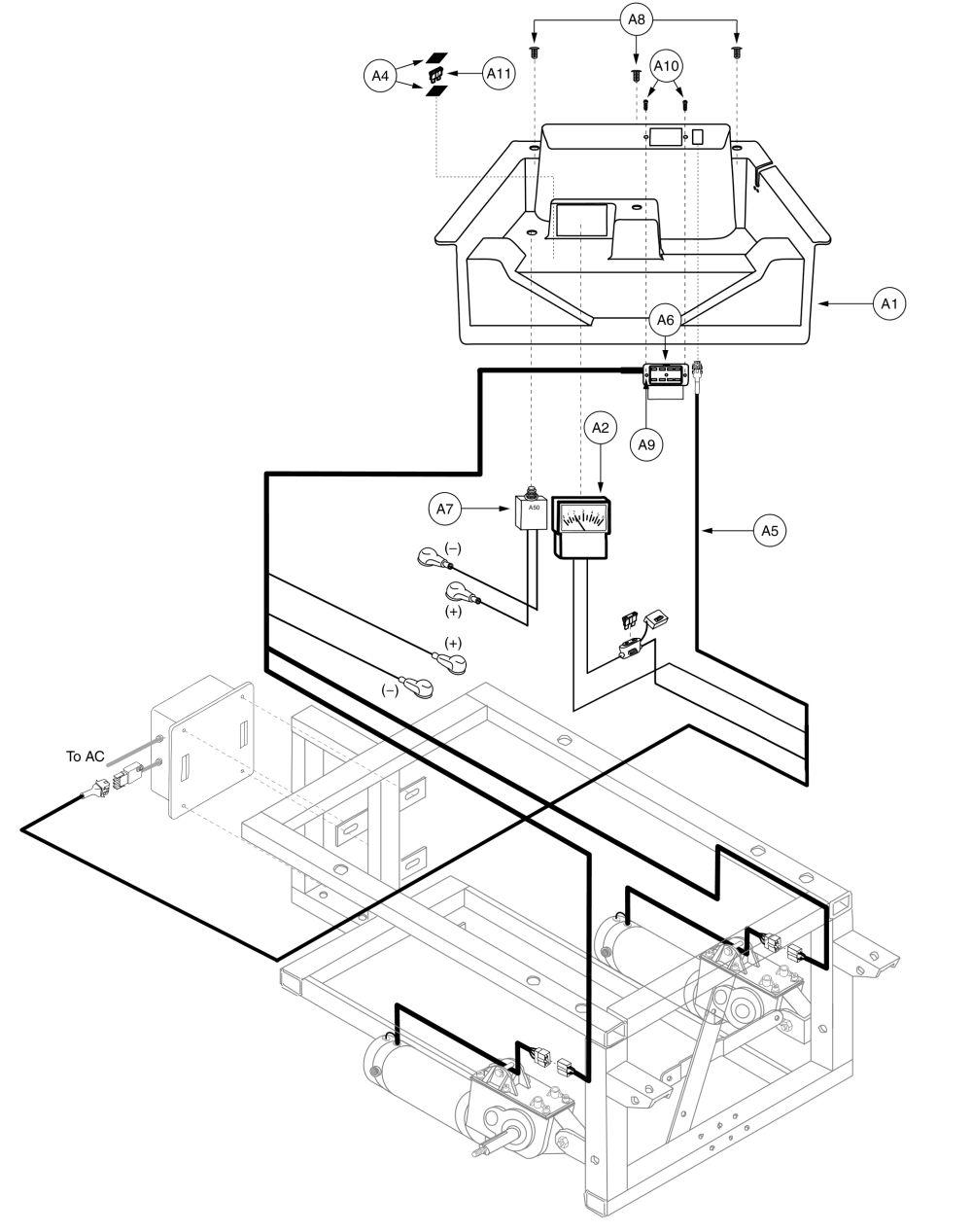 Vsi, Electronics Assembly, Jazzy 1170 Series parts diagram