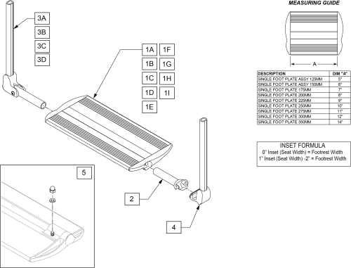 Folding Platform Footplate parts diagram