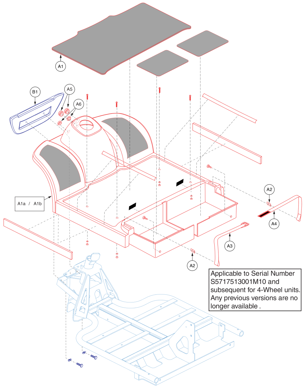 Front Shroud, 4 Wheel, Maxima parts diagram