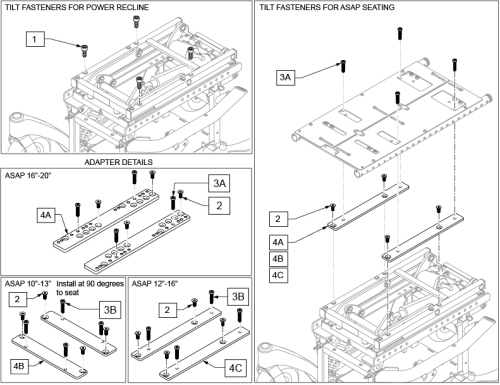 Pulse Tilt Interface Adapters After S/n Pls6c-134217 & Pls5a-114861 parts diagram
