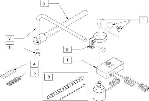 Asl Micro Extremity Joystick Midline parts diagram