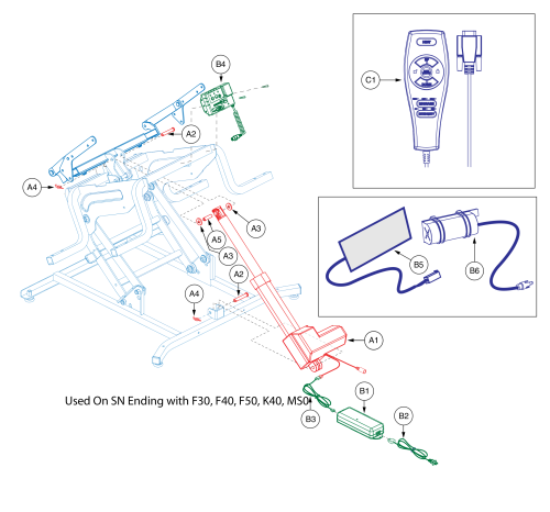 Motor Assembly - Super Sagless W/heat Msg parts diagram