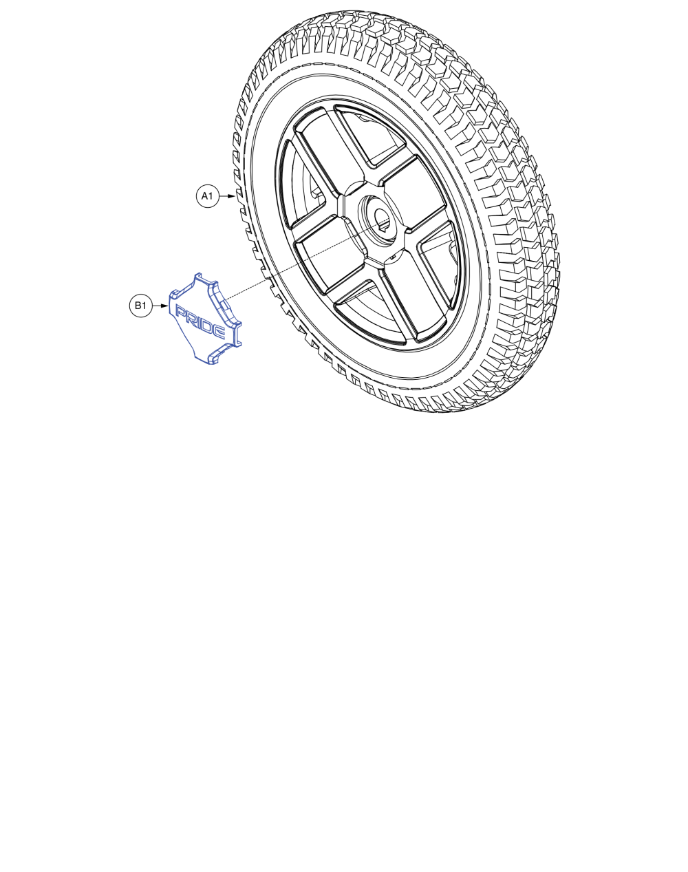 Drive Wheel Assy parts diagram