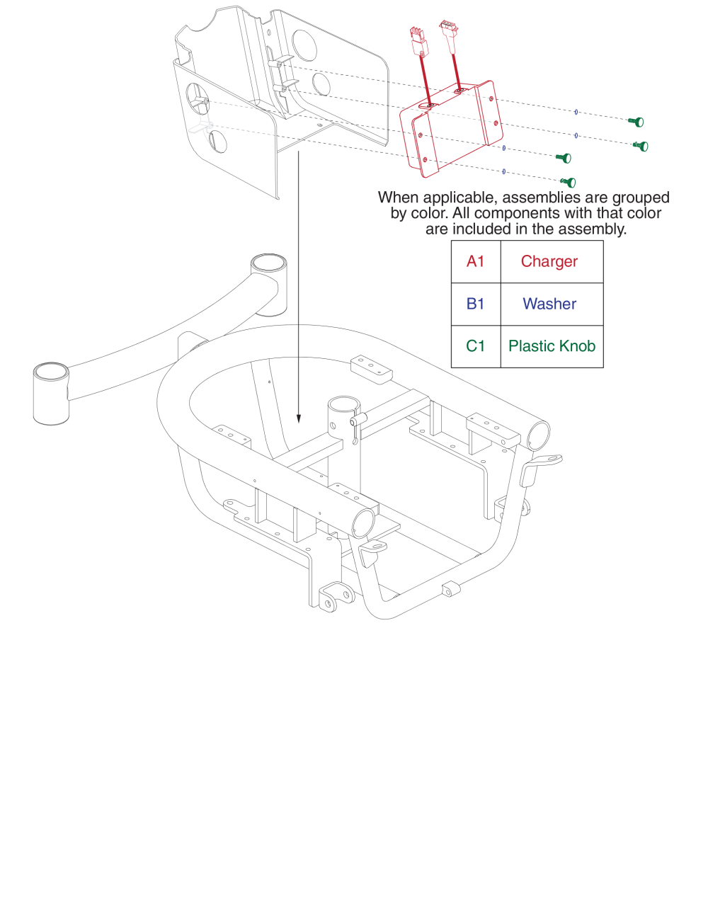 Z11 Onboard Charger Assy parts diagram