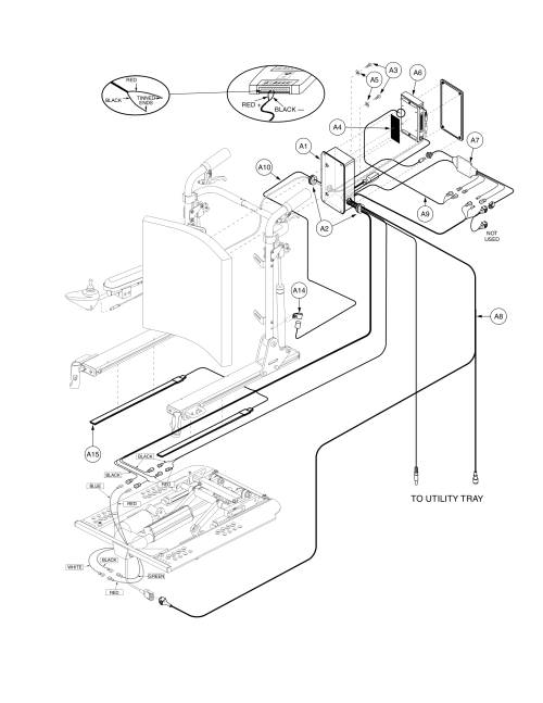 Tb1 Tilt, Remote Plus Thru Joystick, Manual Recline, No Pto, Gen 2 parts diagram