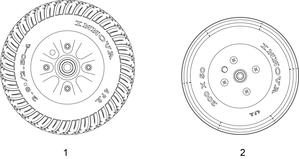 Castor Wheels parts diagram