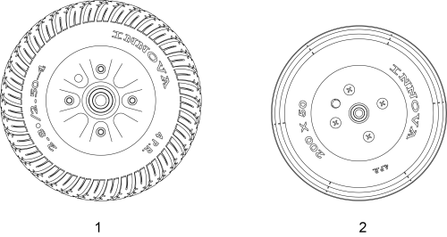 Castor Wheels parts diagram