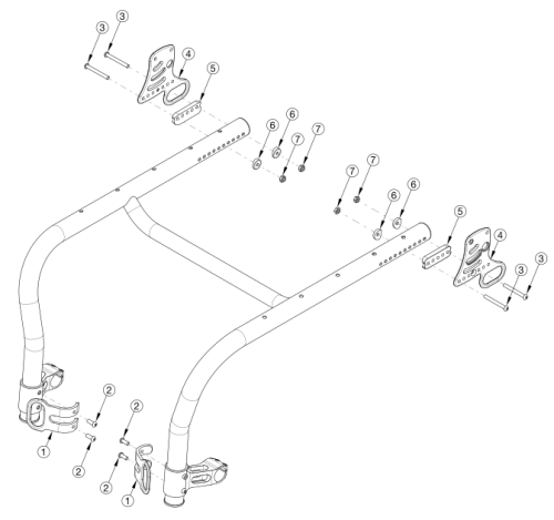 Rogue Style Transit Backrest Option On Rogue Alx parts diagram