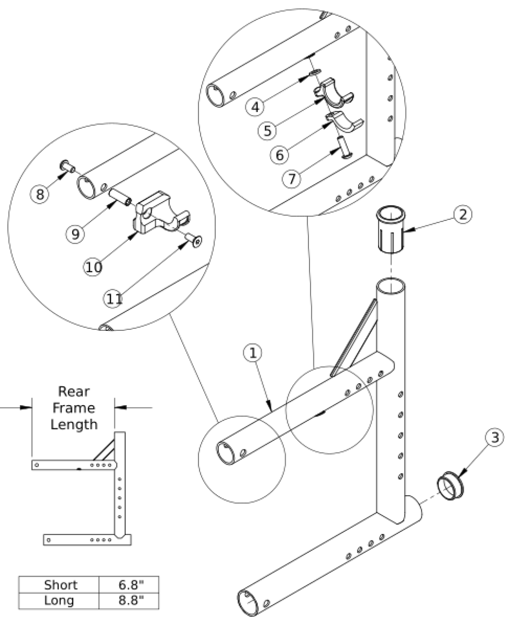 (discontinued) Catalyst 5vx Rear Frame parts diagram