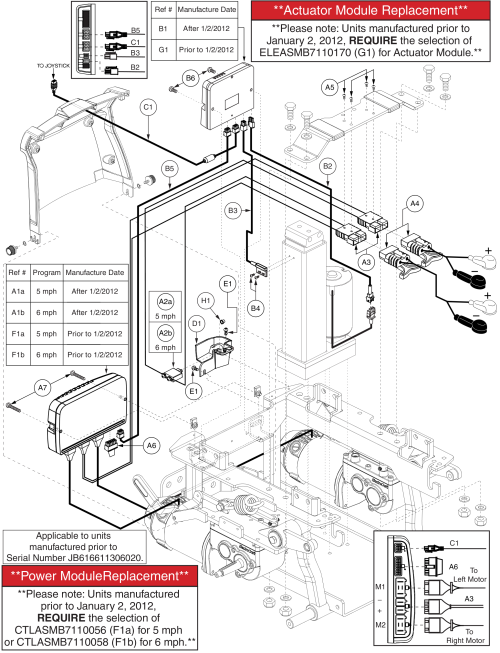 Q-logic Electronics Assy, Power Seat Thru Joystick, Q6 Edge parts diagram