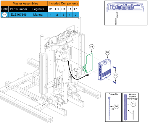 Ql3 Am1, Tb3 Recline (edge Series, Stretto, 4front Series, R44 Rival, Q4) parts diagram