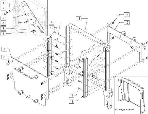 Backrest Sheer Parts Sedeo Ergo parts diagram