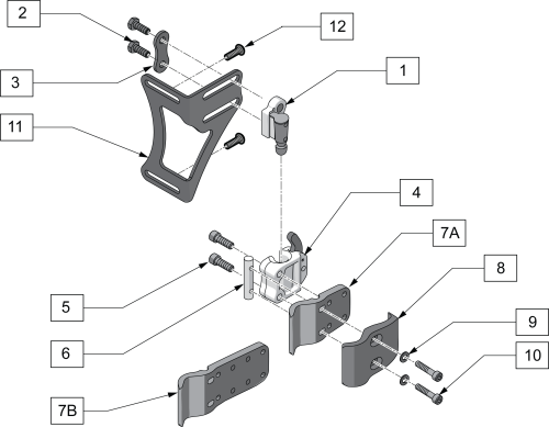 J3 Mounting Hardware parts diagram