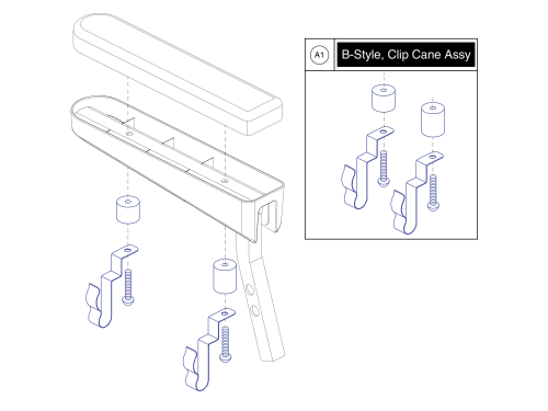 B - Clip Style parts diagram