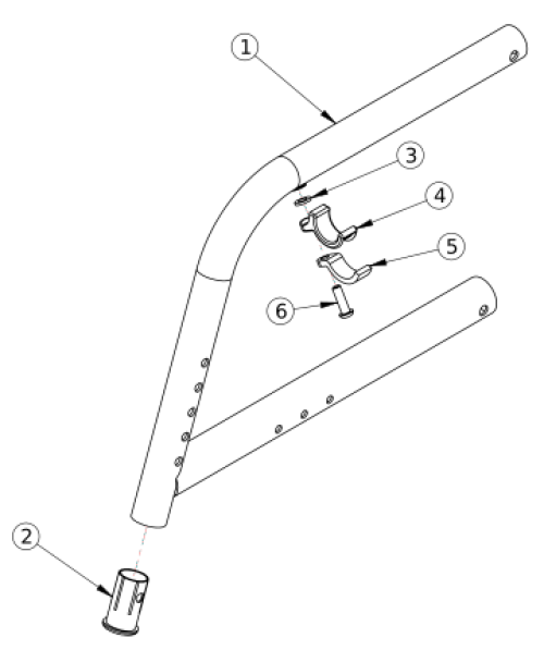 Catalyst 5ti 70 Degree Fixed Front Frame parts diagram