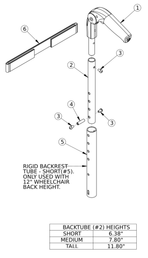 (discontinued 1) Rogue Fold Down Push Handle parts diagram