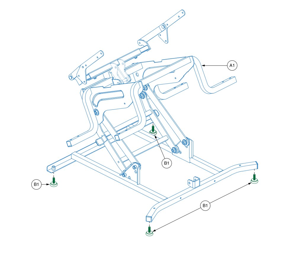 Lift Frame Assembly (manwah), Mec165804 parts diagram