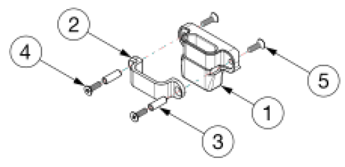 (discontinued) Catalyst Height Adjustable T-arm Receiver parts diagram