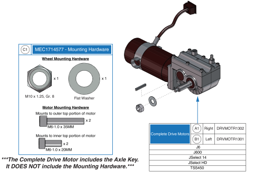 Ccl D08 Drive Motor Assy parts diagram