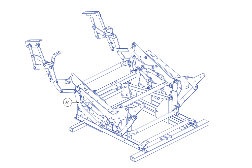 Lift Frame Assembly, Wallhugger parts diagram