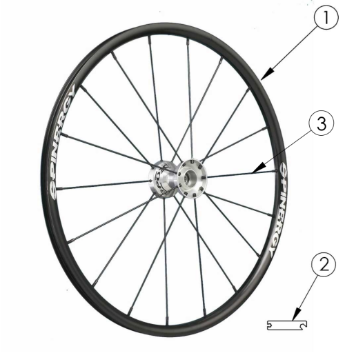 Spark Spinergy Spox Wheel parts diagram