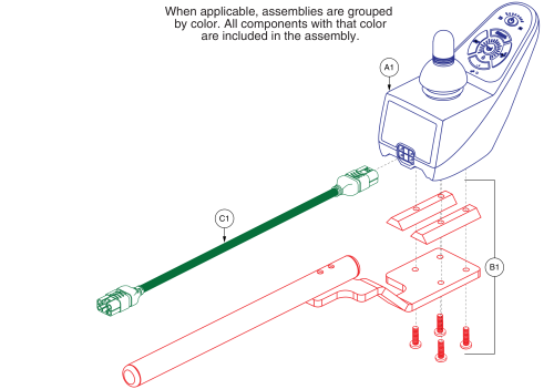 Dynamic Shark Joystick Assy parts diagram