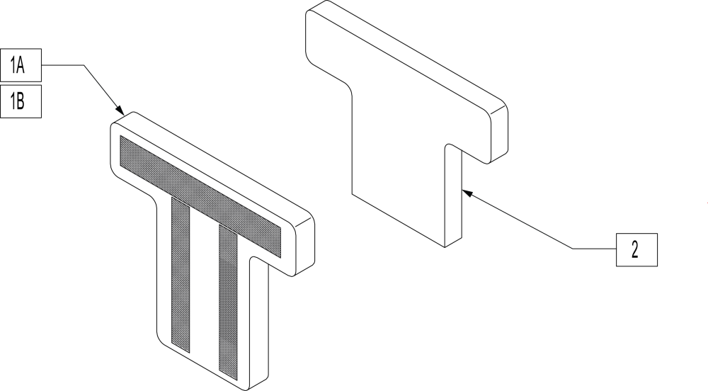 T Back Cushion parts diagram