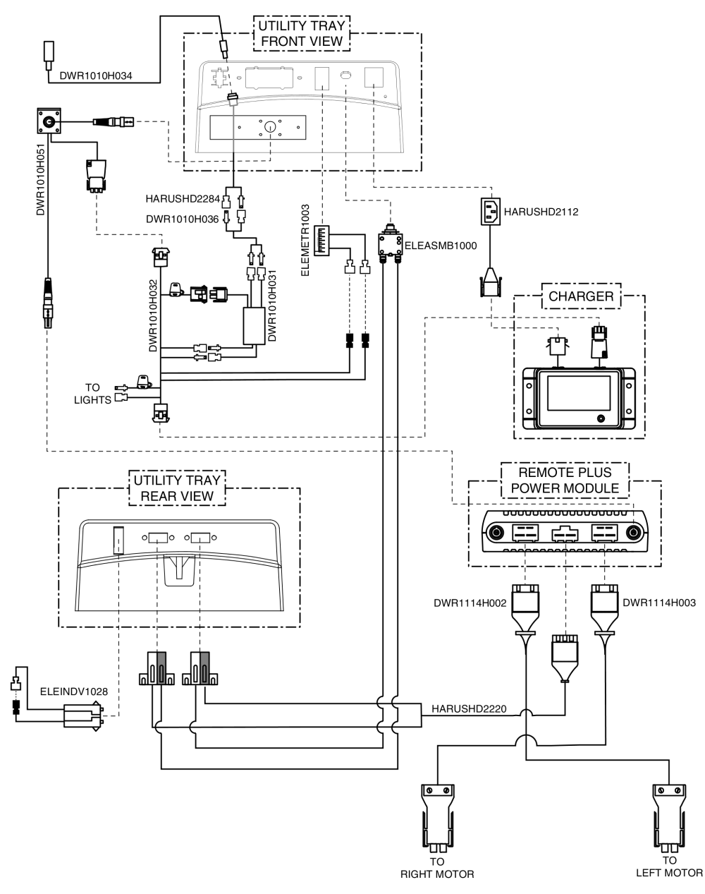 Remote Plus, Recline/tilt Inhibit, Electrical System Diagram, Jazzy 1113 Ats parts diagram