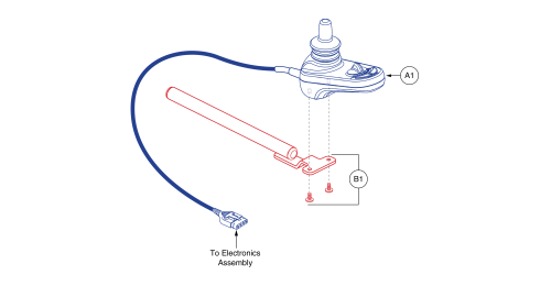 Joystick And Mount - Kozmo parts diagram