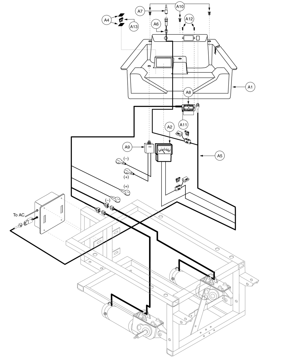 Vsi, Quantum Ready, Electronics Assembly, Jazzy 1170 Series parts diagram