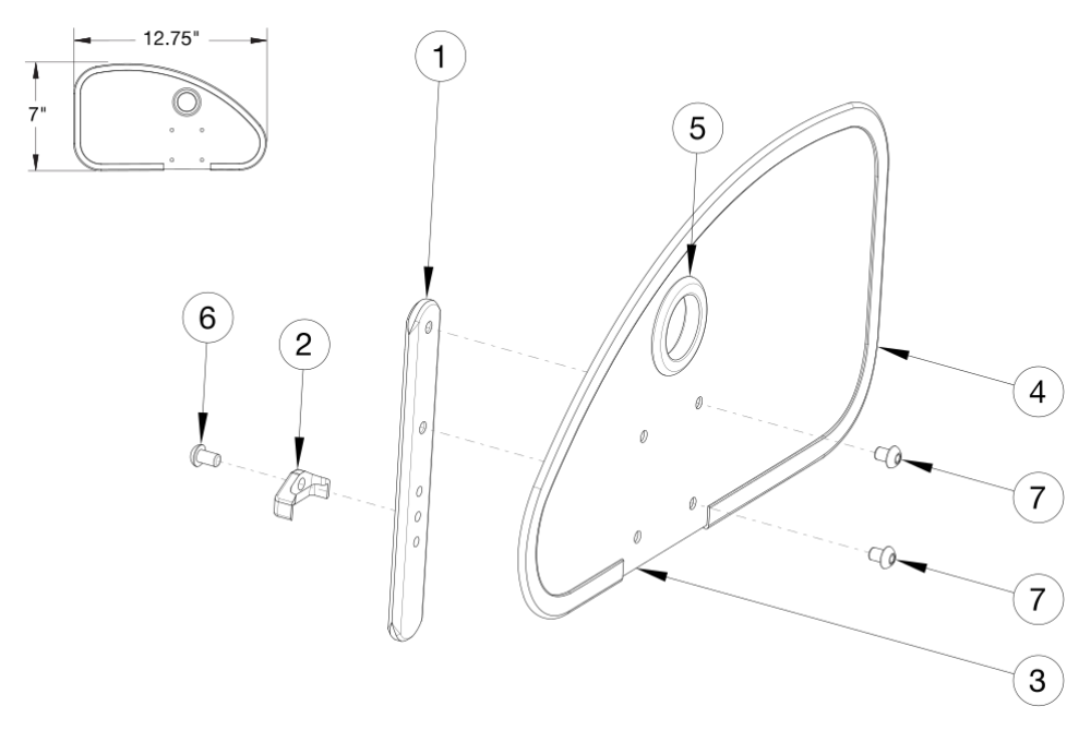 Rogue2 Side Guards - Aluminum Straight parts diagram