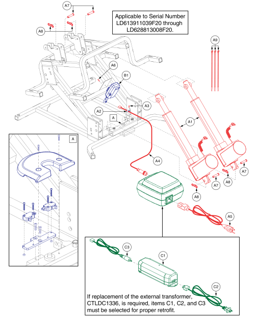 Lc358xxl, Motor, Slave Motor parts diagram