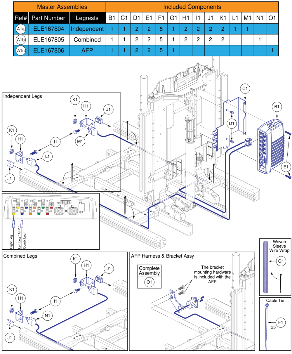 Ql3 Aam, Tb3 Static Seat W/ Power Legs (edge Series, Stretto, 4front Series, R44 Rival, R-trak, Q4) parts diagram