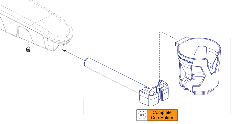 Cup Holder, Q-captain parts diagram