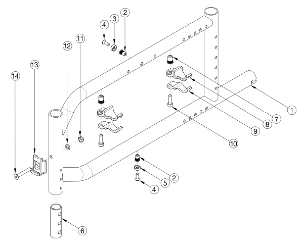 Catalyst E Side Frame Assembly parts diagram