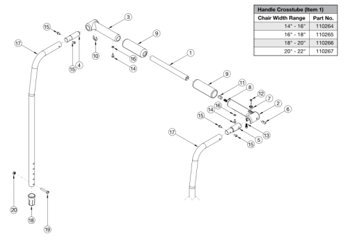 Catalyst Backrest - 8 Degree Bend With Rigidizer Bar parts diagram
