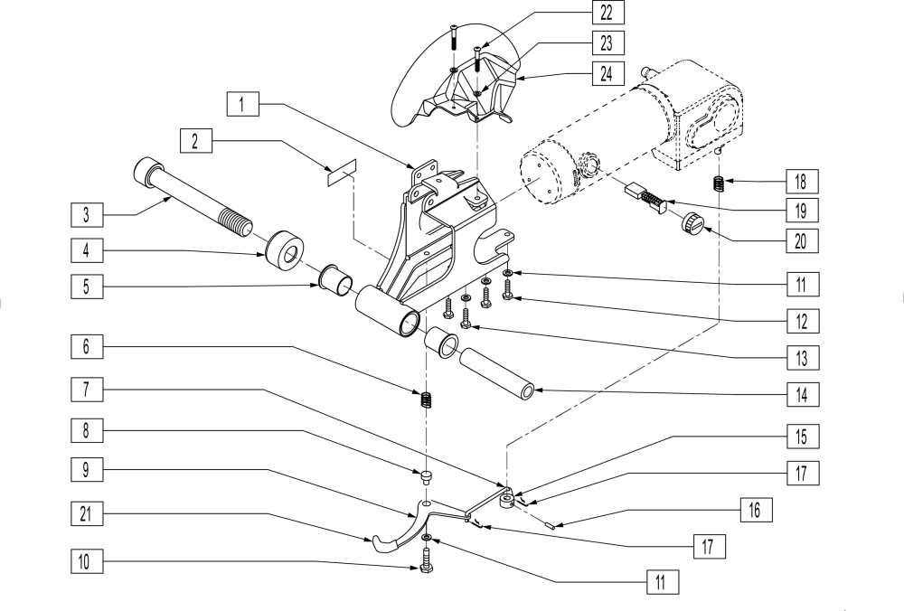 S626 - Motor (discontinued) parts diagram