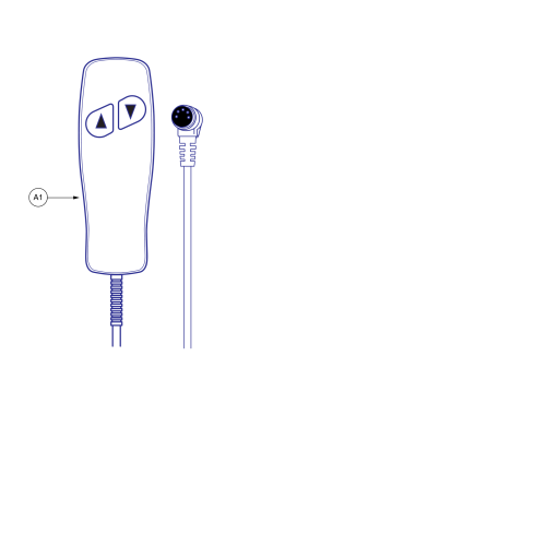 Hand Control Assembly, Push Button, No Logo parts diagram