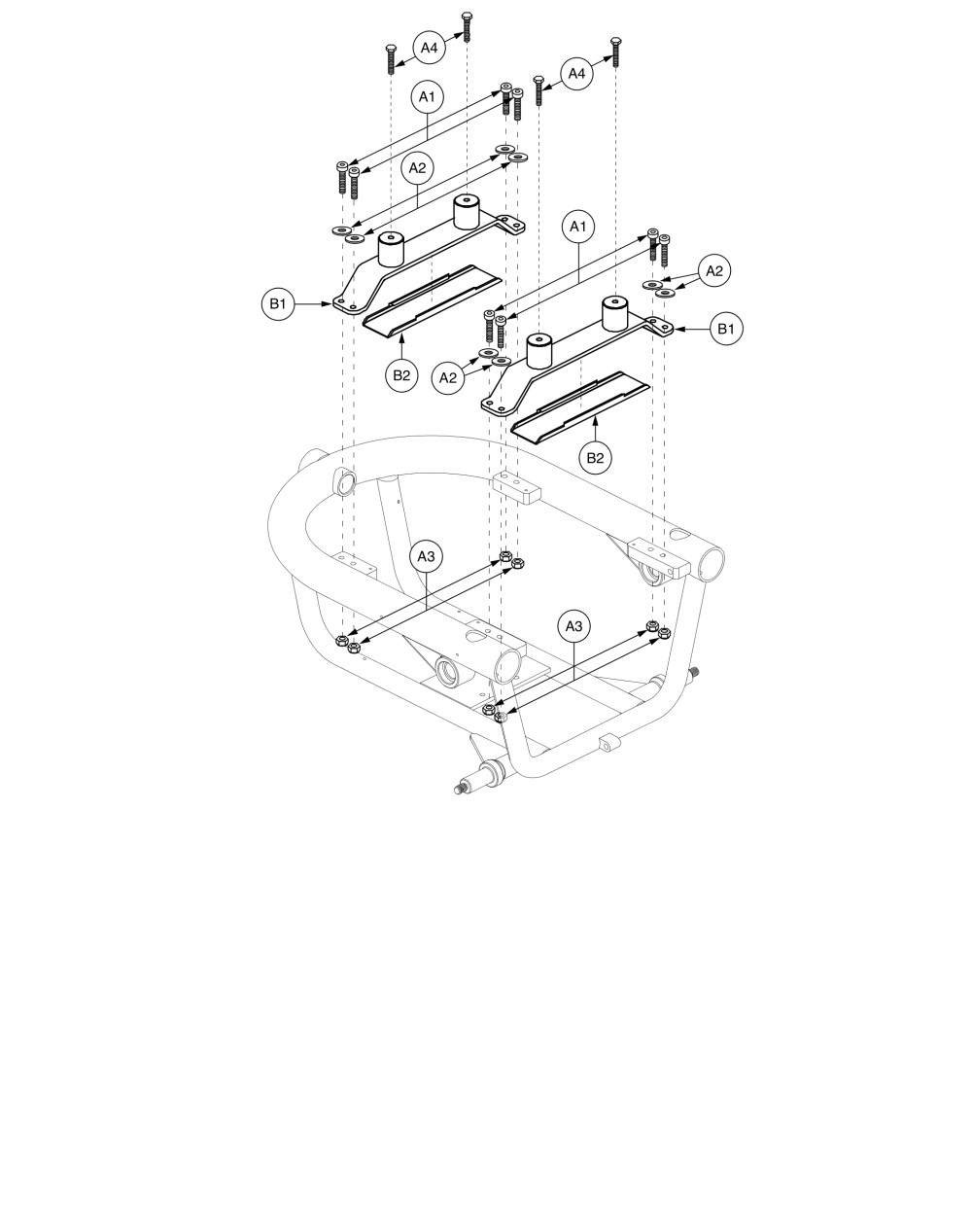 Tb2 / Tb3 Tilt Interface, J6 parts diagram