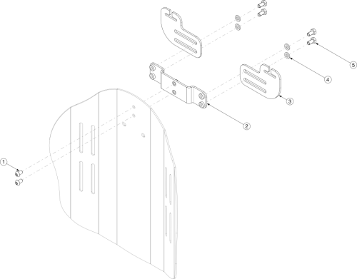 Axiom Back Shoulder Strap Guide And Mount parts diagram