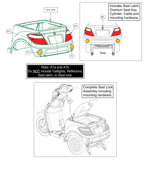 Rear Shroud Assy, Raptor parts diagram