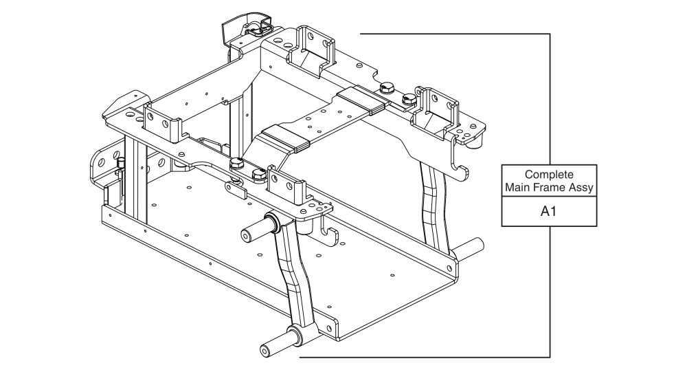 Main Frame Assembly, J4 parts diagram