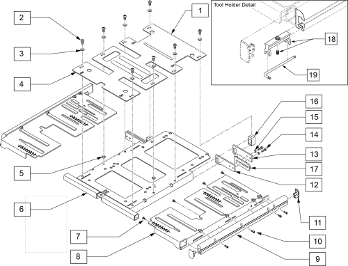 Hd Seat Frame Assembly parts diagram