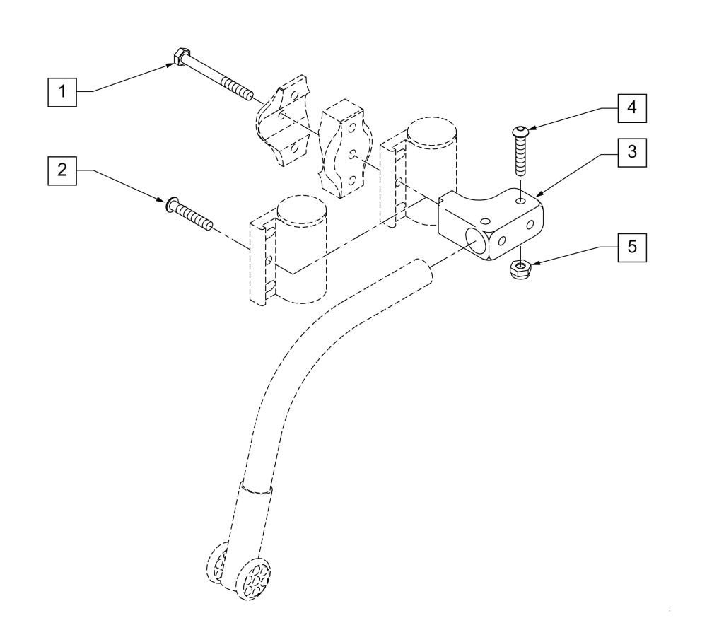 Front Anti-tip parts diagram