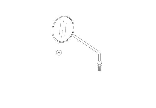 Rear View Mirror - Delta Tiller parts diagram