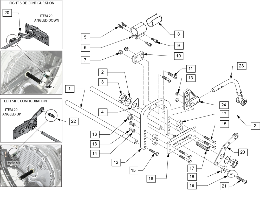 4x Xtender Axle Plate Assm parts diagram