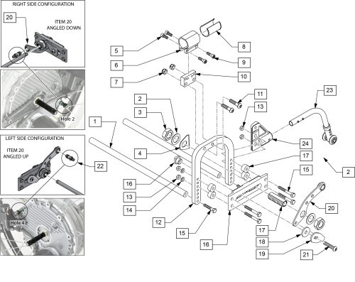 4x Xtender Axle Plate Assm parts diagram
